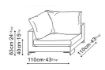 Picture of LAZY TIME CORNER SOFA 110X110 CM