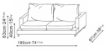 Picture of LAZY TIME SMALL TWO SEATER SOFA 190X97 CM