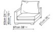Picture of LAZY TIME SMALL CORNER SOFA 97X97 CM