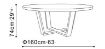 Picture of DOMO DINING TABLE FI 160 CM