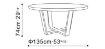 Picture of DOMO DINING TABLE FI 135 CM