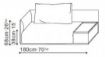 Picture of ELAN SOFA SECTION LEFT WITH STORAGE 180X100