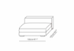 Slika EPIC SOFA BEZ RUKONASLONA 120X107 CM