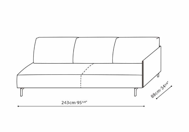 Picture of EAST WEST SOFA DESNA 243x88x65 CM 