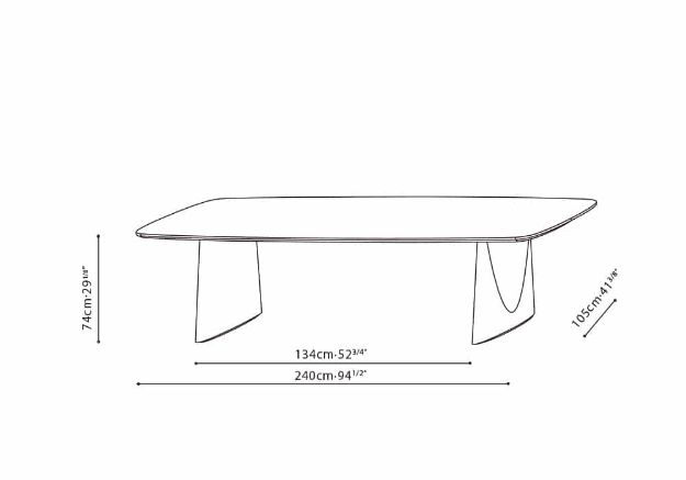 Picture of OLIVE TABLE 240x105xH74 cm 