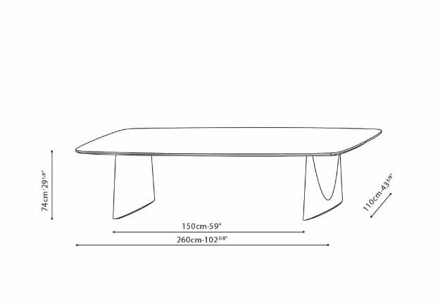Picture of OLIVE TABLE 260x110xH74 cm 