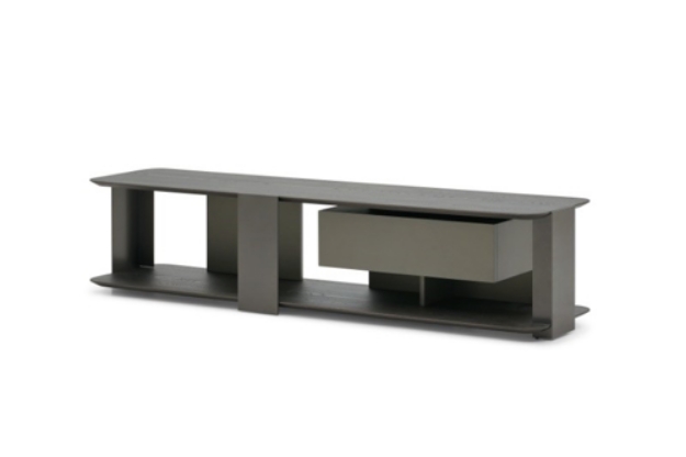 Slika CUBE TV KOMODA 200*48*45 cm GREY/ELM