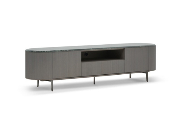 Slika BRODY TV KOMODA 220*50*56 cm Lacquer Matte Grey