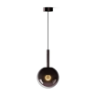 Slika LUNE PLAFONSKA LAMPA D200mm SMOKE BLACK GLASS