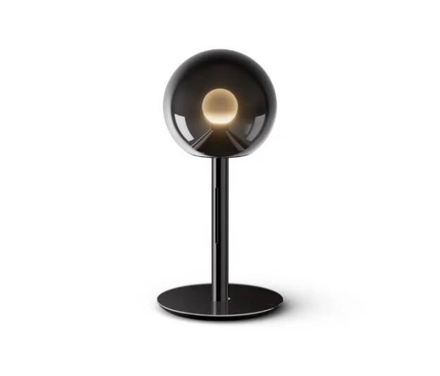 Slika LUNE STONA LAMPA D160mm SMOKE BLACK GLASS